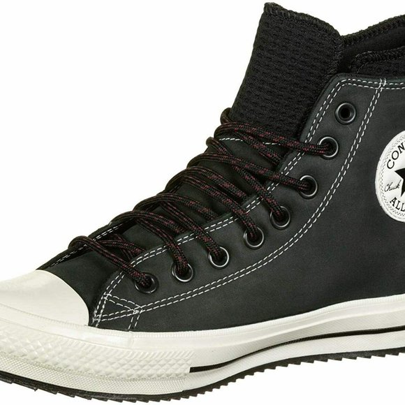 Men's Converse CHUCK TAYLOR ALL STAR WATERPROOF NUBUCK BOOT 166607C Size 9 Black - Picture 6 of 12